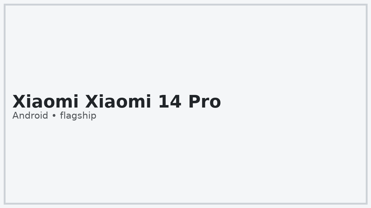 Apple iPhone 16 vs Xiaomi Xiaomi 14 Pro: qual é o melhor?